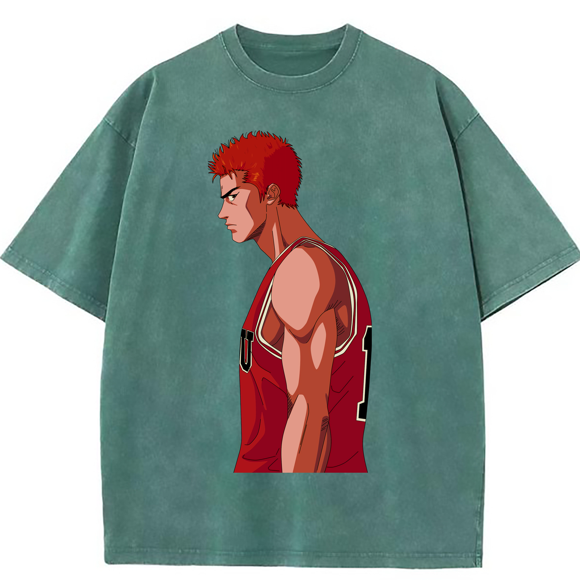 （画像用） SLAM DUNK／スラムダンク 綿100% ヴィンテージ風 半袖Tシャツ（フロントプリント）
